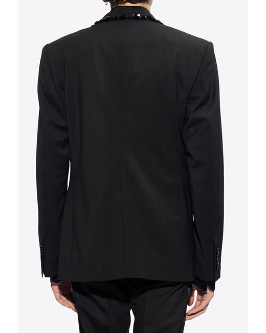 Dolce & Gabbana Black Sicilia Single-Breasted Tuxedo Jacket for men