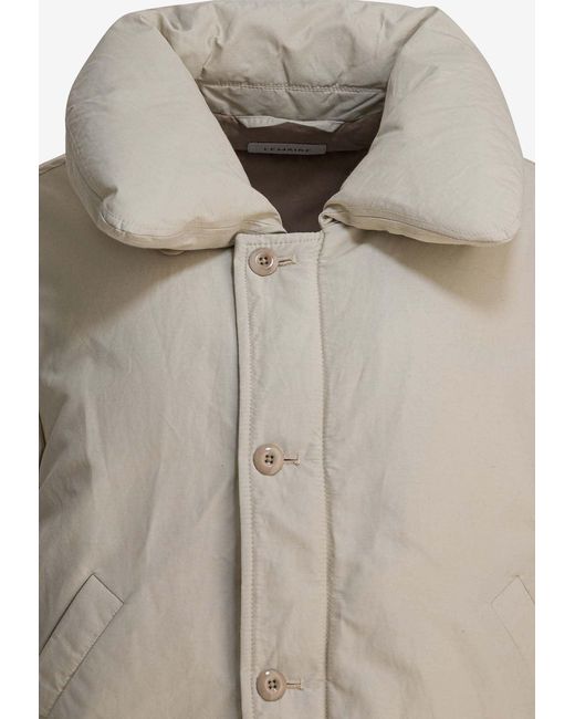 Lemaire White Padded Down Jacket