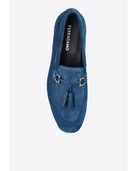 Ferragamo Blue Shoes Basilea for men