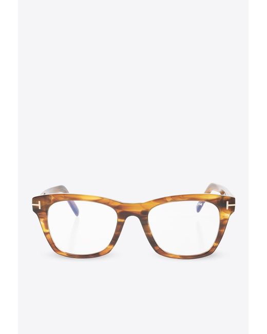 Tom Ford Multicolor Square-Framed Optical Glasses for men