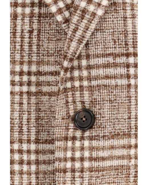 Boss Brown Heston Madras Check Blazer for men