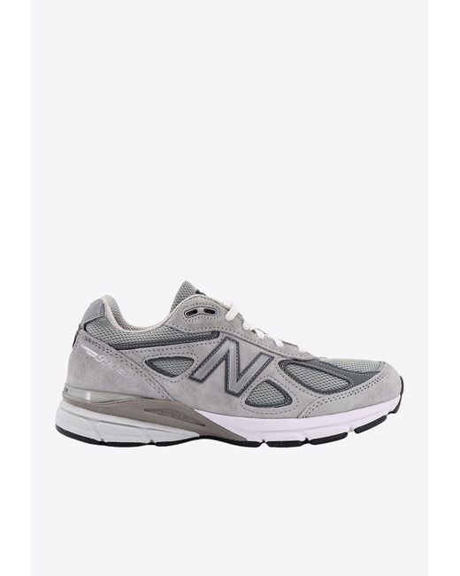 New Balance White 990 Low-Top Sneakers for men