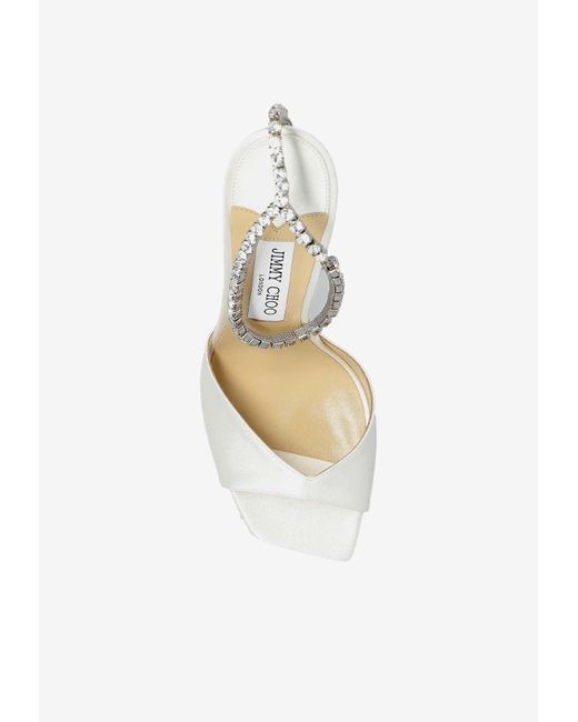 Jimmy Choo White Heeled Sandals Saeda