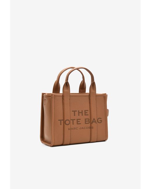 Marc Jacobs Brown Small Grained Leather Tote Bag