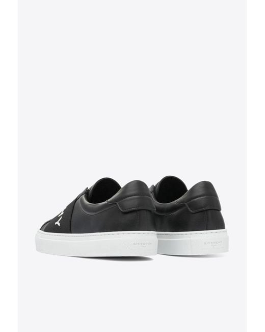 Givenchy White Urban Street Leather Slip-On Sneakers for men