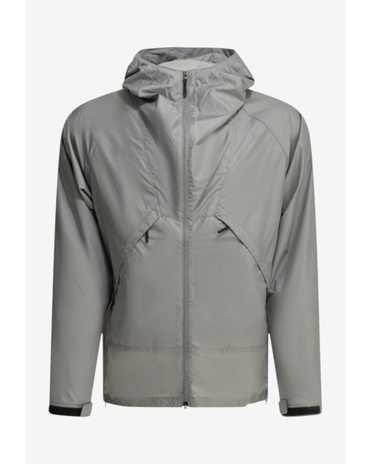 Goldwin Gray Rip-Stop Windbreaker Jacket for men