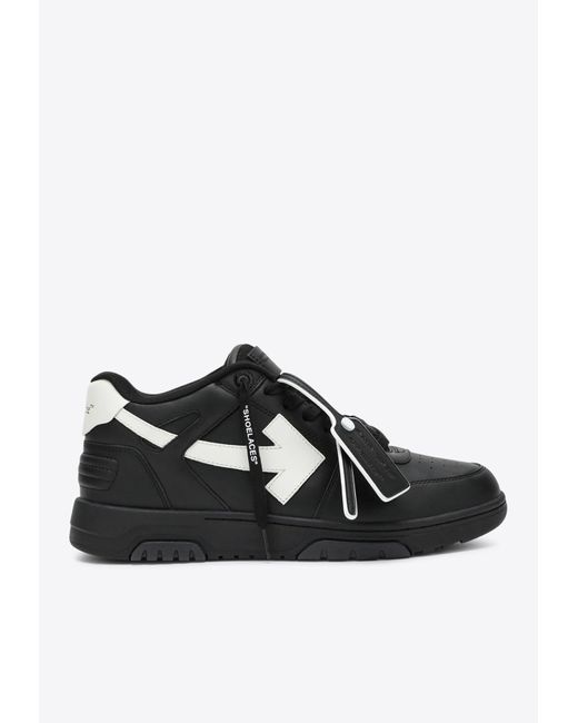 Off-White c/o Virgil Abloh Men's Black Out Of Office Low-Top Sneakers