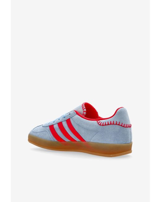 Adidas Originals Red Gazelle Indoor Suede Low-Top Sneakers