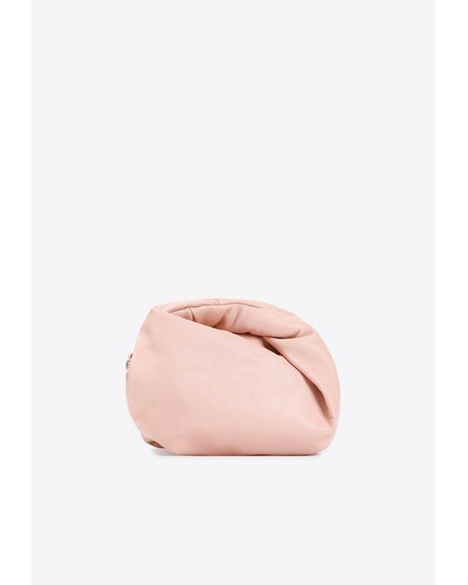 Dries Van Noten Pink Twist Leather Crossbody Bag