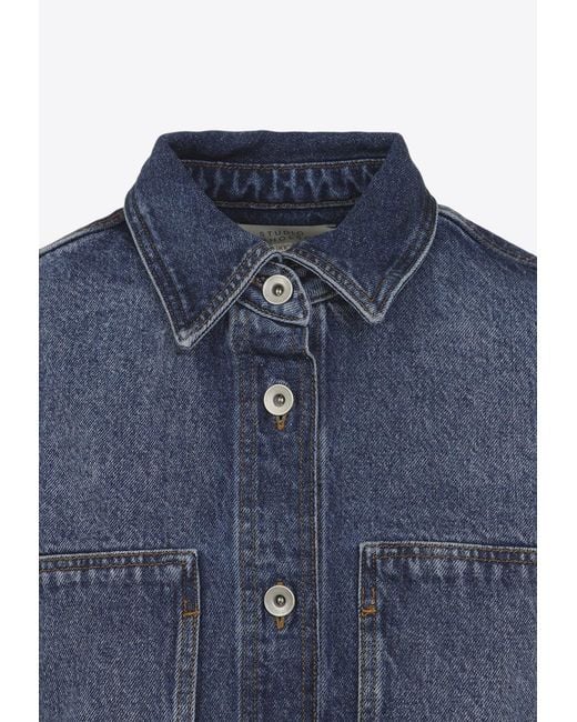 Studio Nicholson Blue Paso Denim Shirt