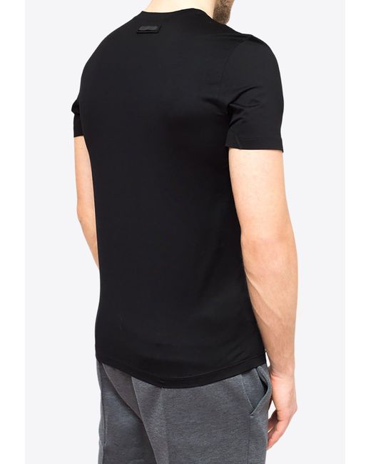 Prada Black Basic Crewneck T-Shirt for men