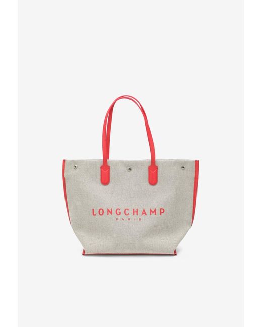 Longchamp Pink Large Roseau Tote Bag