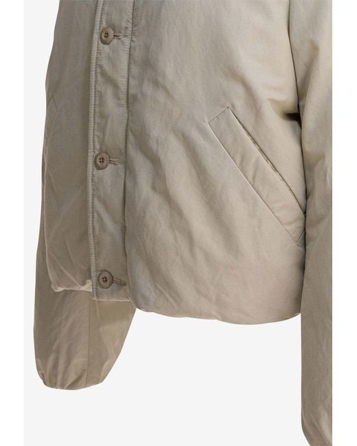 Lemaire White Padded Down Jacket