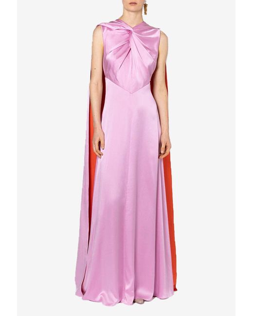 Roksanda Pink Amanita Silk Gown
