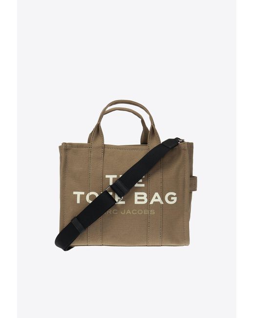 Marc Jacobs Green The Medium Logo Print Tote Bag