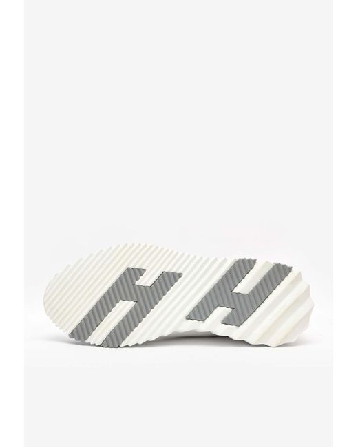 Hermès White Depart Slip-On Sneakers