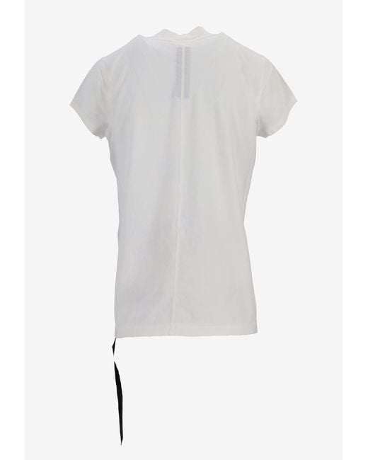 Rick Owens White Small Level T Printed T-Shirt