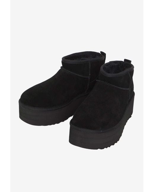 Ugg Black Classic Ultra Platform Boots