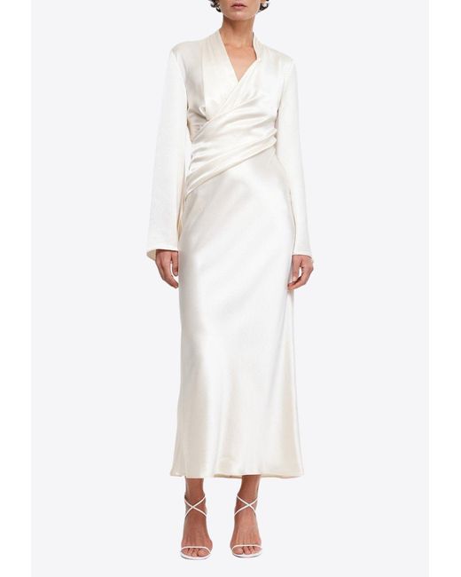 Acler White Piccadilly Midi Dress