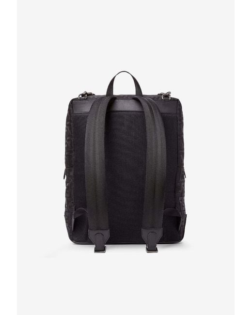 Fendi Black Lui Monogram Backpack for men