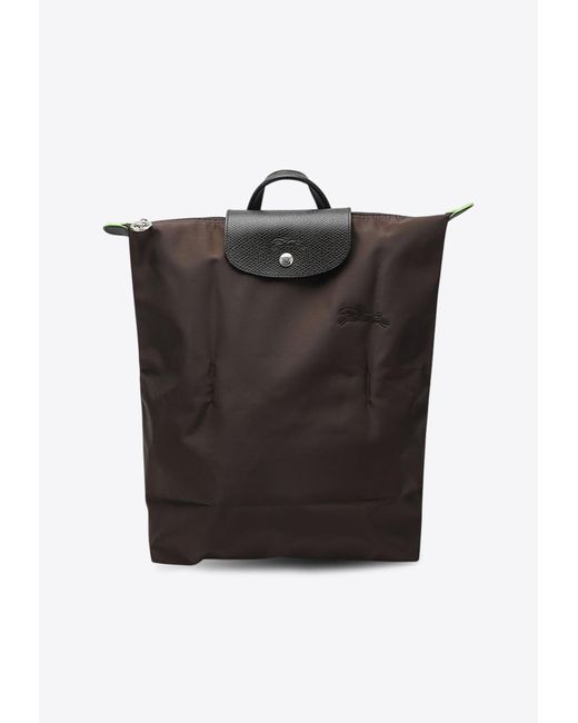 Longchamp Black Medium Le Pliage Nylon Backpack