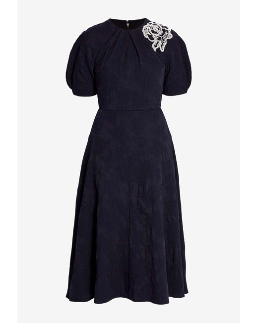 Brocade Erdem Blue Floral Dress Erdem Floral Appliqu Jacquard Midi Dress In Black Lyst Brocade Erdem Blue Floral Dress Erdem Floral Appliqu Jacquard Midi Dress In Black Lyst
