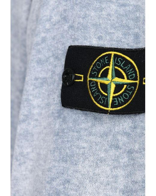 Stone Island Gray Washed Knitted Sweater for men