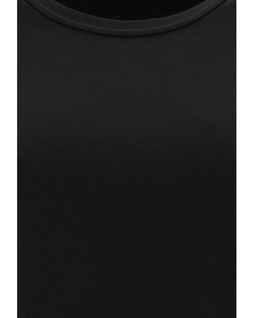 Alexander Wang Black Puff Logo Jersey T-Shirt