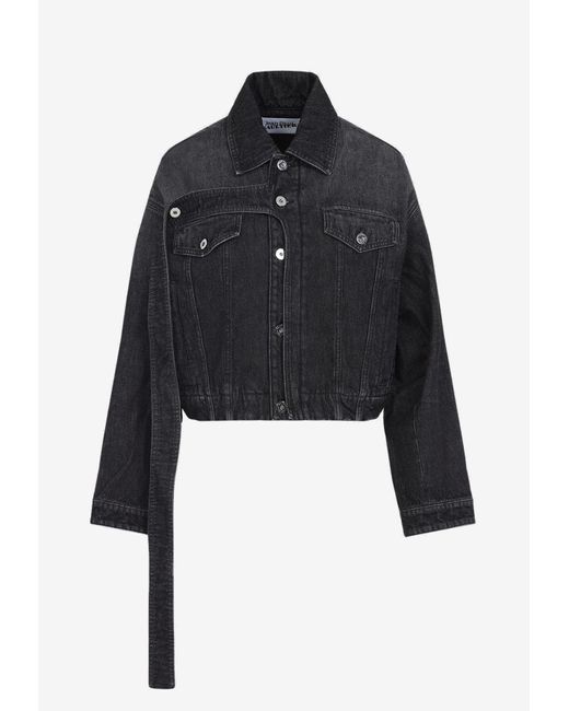 Jean Paul Gaultier Women's Black Oversized Denim Jacket