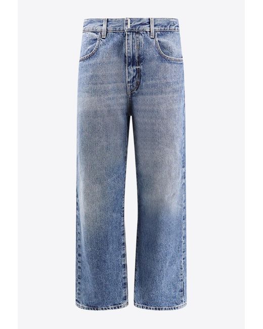 Givenchy Blue Straight-Leg Basic Jeans for men