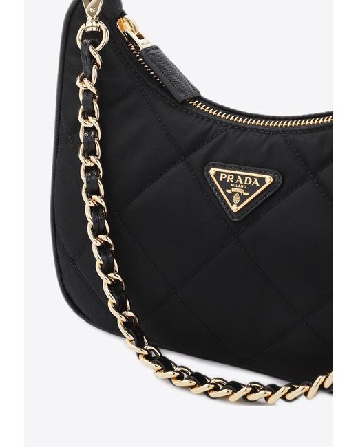 Prada Black Mini Re-Edition Shoulder Bag