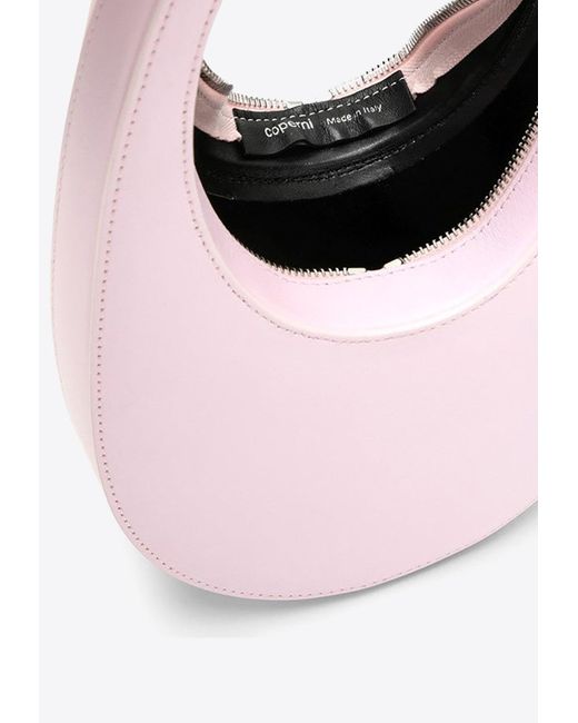 Coperni Pink Mini Swipe Oval-Shaped Hobo Bag