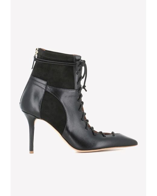 Malone Souliers Black Montana 85 Ankle Boots In Leather
