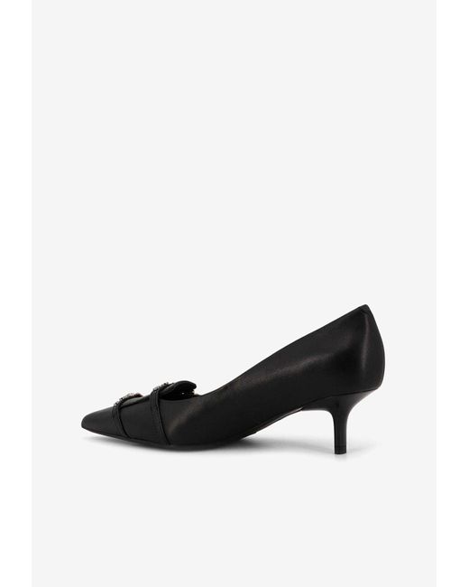 Pinko Black Gloria 50 Leather Pumps
