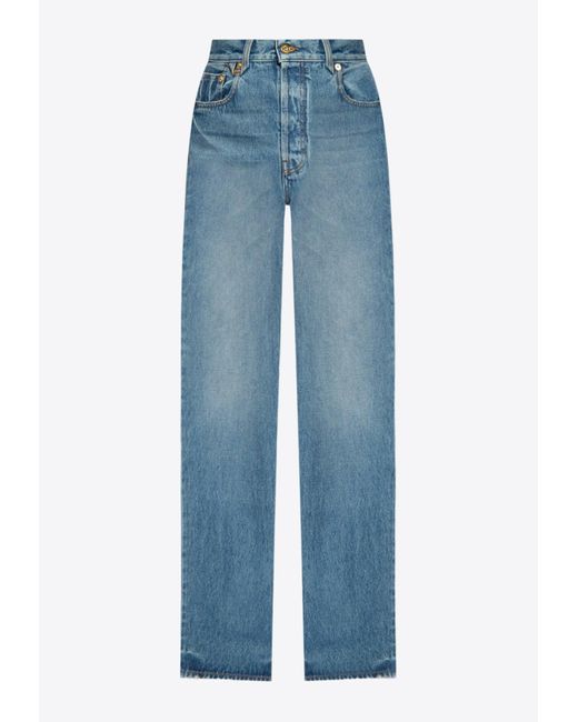 Jacquemus Blue Droit Straight-Leg Jeans