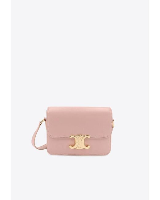 CELINE Teen Triomphe leather shoulder bag セリーヌ CELINE TEEN TRIOMPHE BAG REVIEW | Nelly M - YouTube