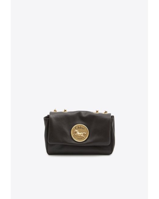 Chloé White Small Heritage Calf Leather Crossbody Bag