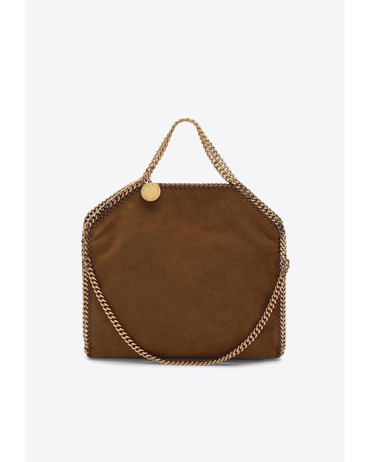 Stella McCartney Brown Brandy Falabella Fold-Over Tote Bag