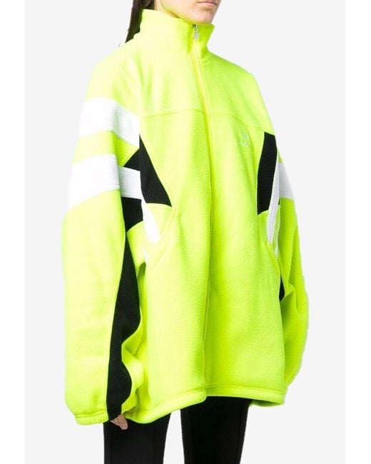 Balenciaga Synthetic Sporty B Track Jacket in Yellow Lyst UK