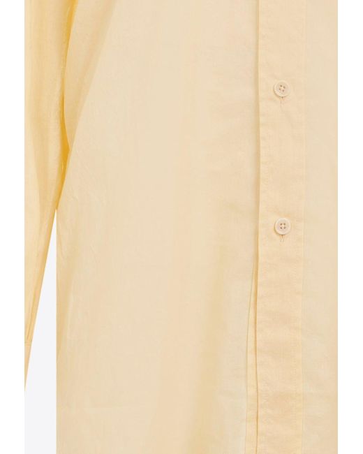 Lemaire Natural Long-Sleeved Shirt