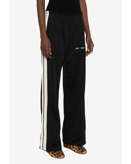 Palm Angels Black Signature Logo Track Pants