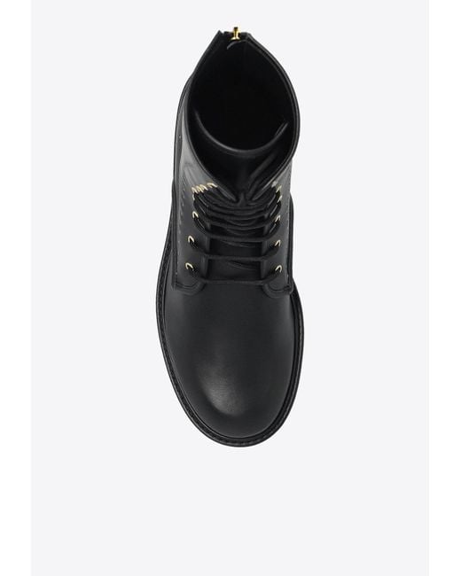 Max Mara Black "Urbancombact" Leather Shoes