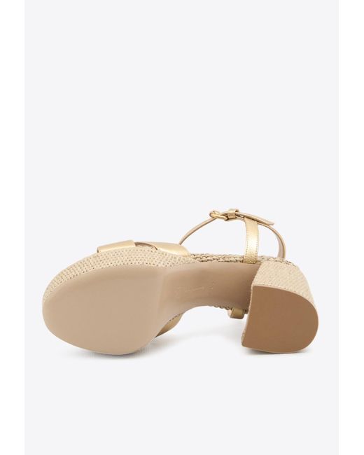 Gianvito Rossi White Bebe 110 Platform Sandals