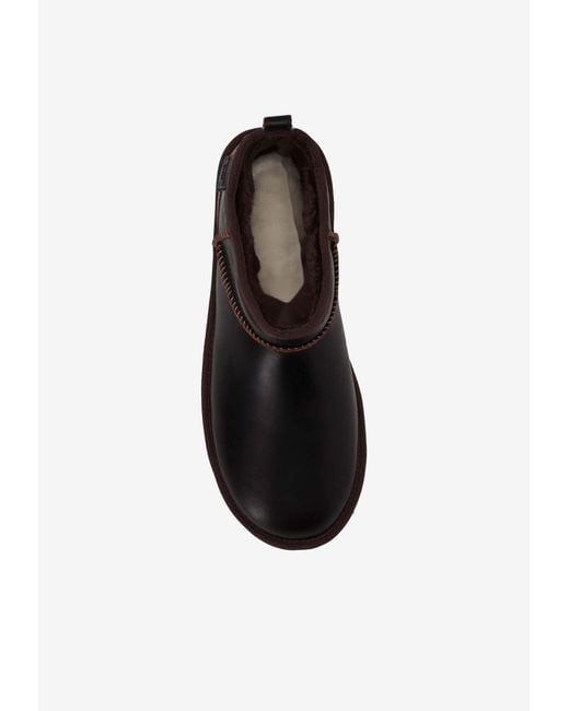 Ugg Black Classic Ultra Mini Boots for men