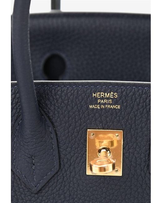 Hermès Birkin 25 Bleu Nuit Togo Rose Gold Hardware RGHW — The French Hunter