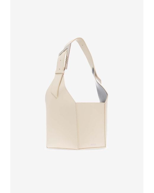 The Attico 6pm Leather Shoulder Bag in White Lyst