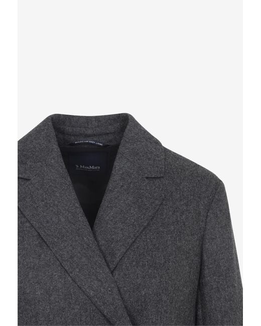 Max Mara Black Lena Flanell Jacket