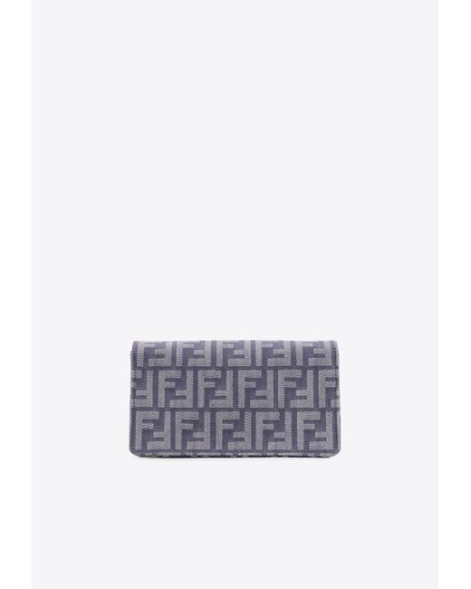 Fendi White Monogram Clutch Bag