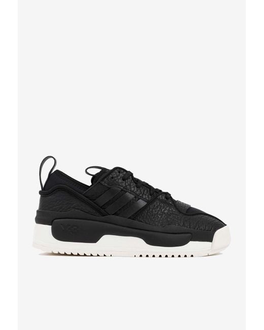 Y-3 Leather X Adidas Hokori Low-top Sneakers in Black for Men | Lyst Canada