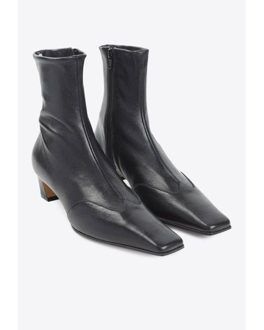 Khaite White Nevada 40 Ankle Boots